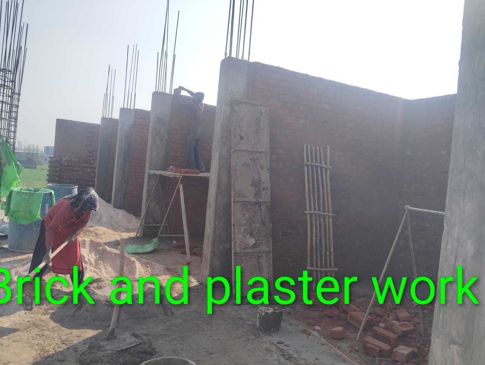 RCC road construction project in Narela Delhi